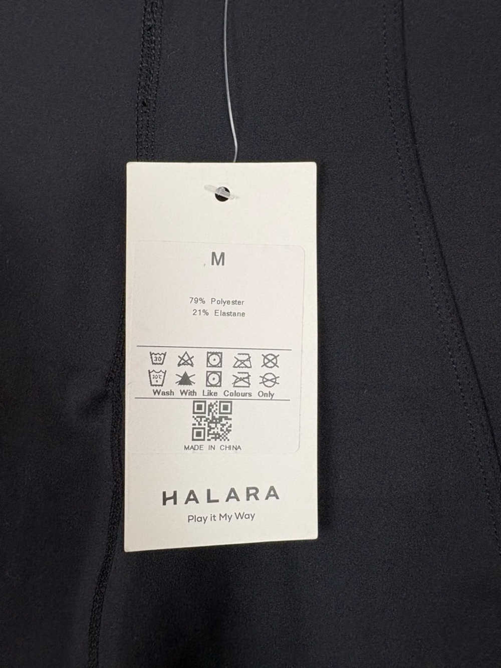 NWT Halara Cloudful High Waist Split Hem Super Flare Yoga Leggings Black size M - Picture 7 of 7